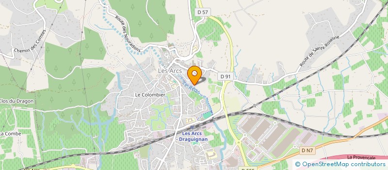 localisation de l'entreprise RESIDENCE LOREDEN  LES ARCS