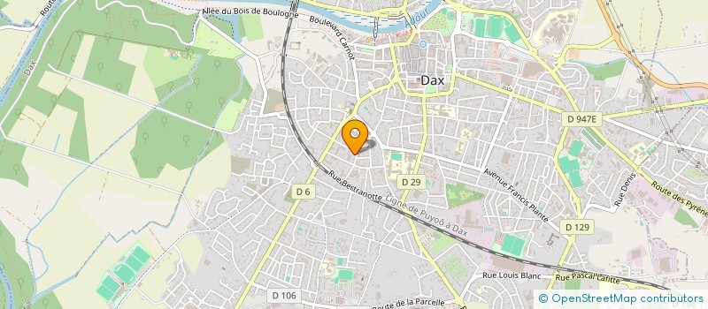 localisation de l'entreprise RESIDENCE LYAUTEY  DAX