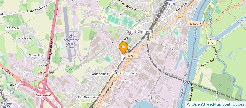 localisation de l'entreprise RESIDENCE MACONNAISE  MACON