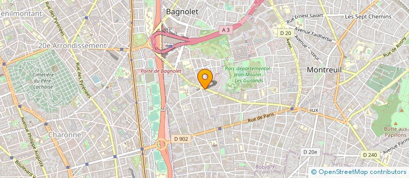 localisation de l'entreprise RESIDENCE MARIE à BAGNOLET
