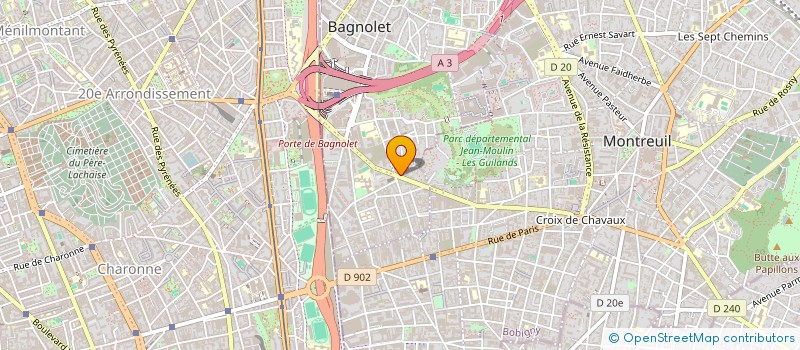 localisation de l'entreprise RESIDENCE MARIE à BAGNOLET