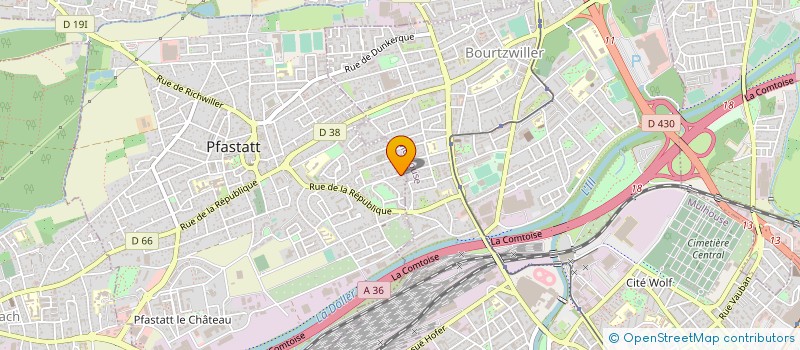 localisation de l'entreprise RESIDENCE MELEZES  PFASTATT