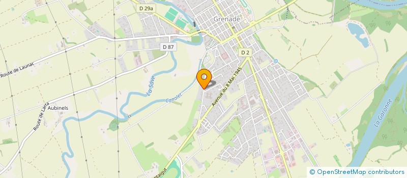 localisation de l'entreprise RESIDENCE METAIRIE DU FOCH  GRENADE