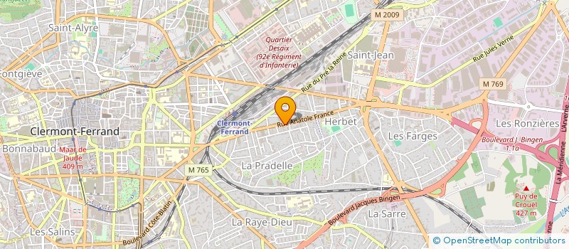 localisation de l'entreprise RESIDENCE MIRABEAU  CLERMONT-FERRAND