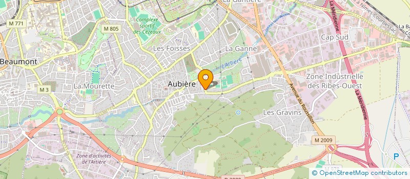 localisation de l'entreprise RESIDENCE MIRO  AUBIERE