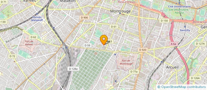 localisation de l'entreprise RESIDENCE MOLIERE à MONTROUGE