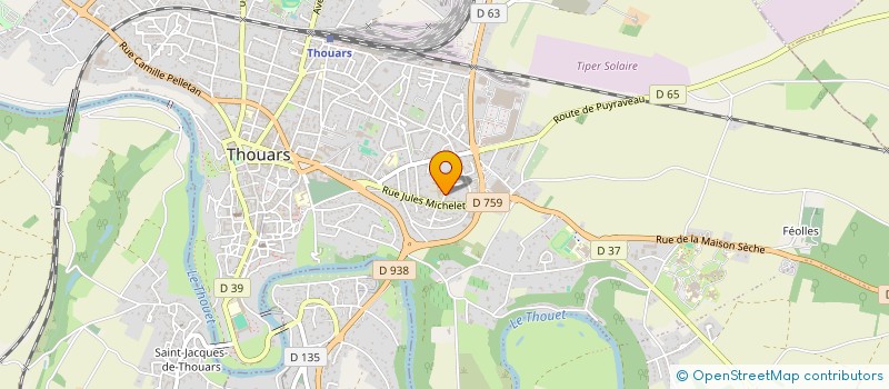 localisation de l'entreprise RESIDENCE MOLIERE  THOUARS