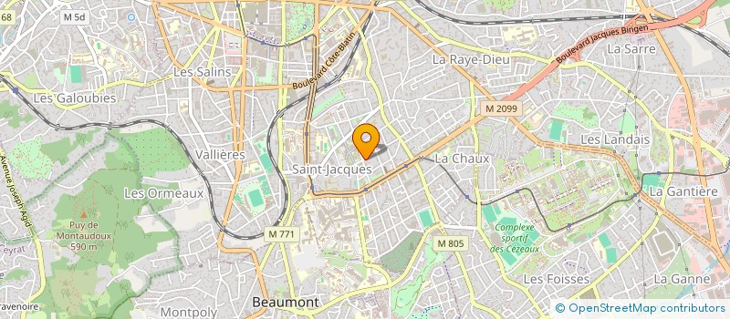 localisation de l'entreprise RESIDENCE  MONTANA  CLERMONT-FERRAND