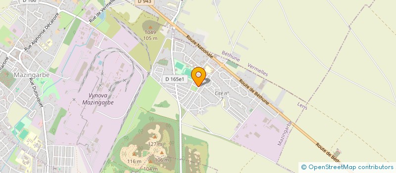 localisation de l'entreprise RESIDENCE MONTE CRISTO  MAZINGARBE