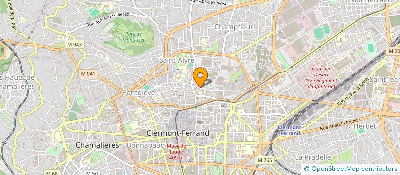 localisation de l'entreprise RESIDENCE MONTLOSIER  CLERMONT-FERRAND