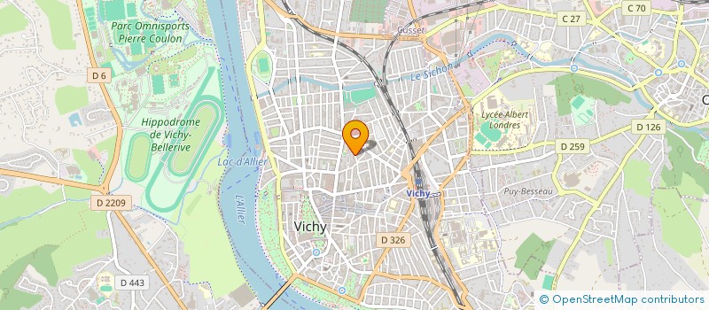 localisation de l'entreprise RESIDENCE MOULIN MONCEAU  VICHY