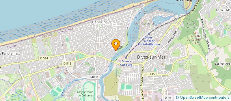 localisation de l'entreprise RESIDENCE MOZART  CABOURG