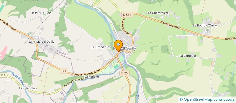 localisation de l'entreprise RESIDENCE MUGUETTE  PONT-D'OUILLY