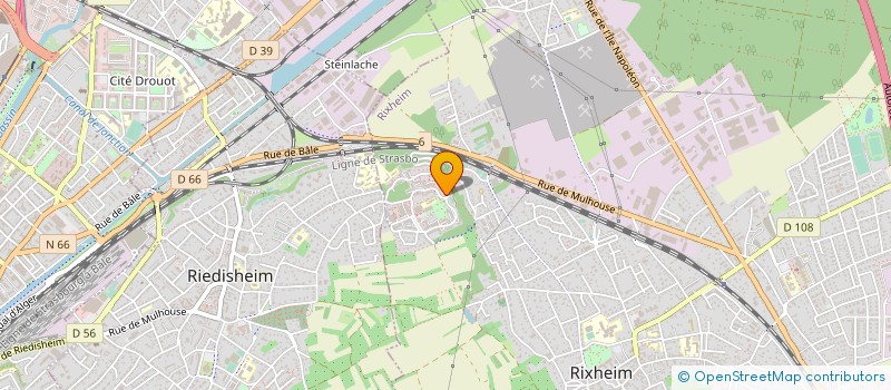 localisation de l'entreprise RESIDENCE NAEGELEBERG  RIXHEIM