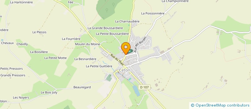localisation de l'entreprise RESIDENCE NEYRET à CETON