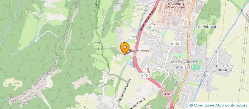 localisation de l'entreprise RESIDENCE NICOLANGE à VARCES-ALLIERES-ET-RISSET