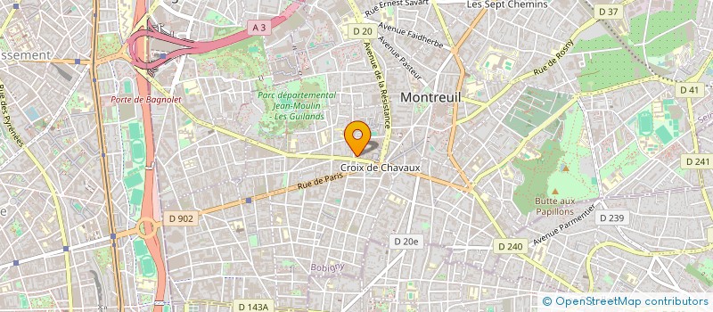 localisation de l'entreprise RESIDENCE OBEO MONTREUIL à MONTREUIL