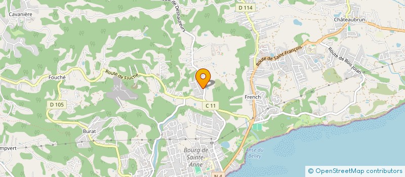 localisation de l'entreprise RESIDENCE OCE'ANNE  SAINTE-ANNE