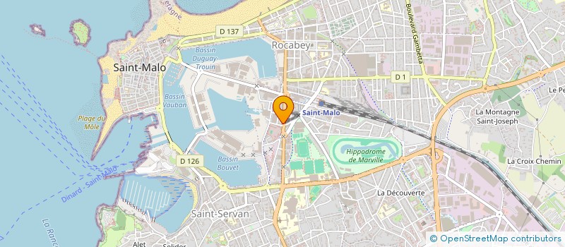 localisation de l'entreprise RESIDENCE OCEAN  SAINT-MALO