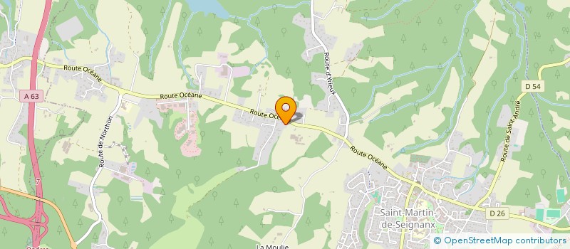 localisation de l'entreprise RESIDENCE OREE DU PARC  SAINT-MARTIN-DE-SEIGNANX