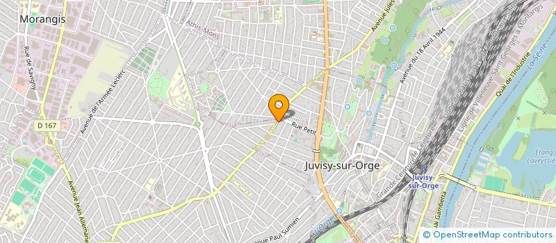 localisation de l'entreprise RESIDENCE PALMIERAS à JUVISY-SUR-ORGE