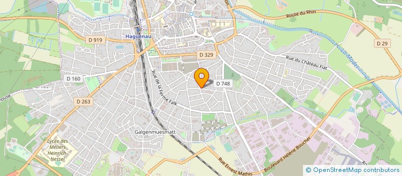 localisation de l'entreprise RESIDENCE PAPILLONS  HAGUENAU