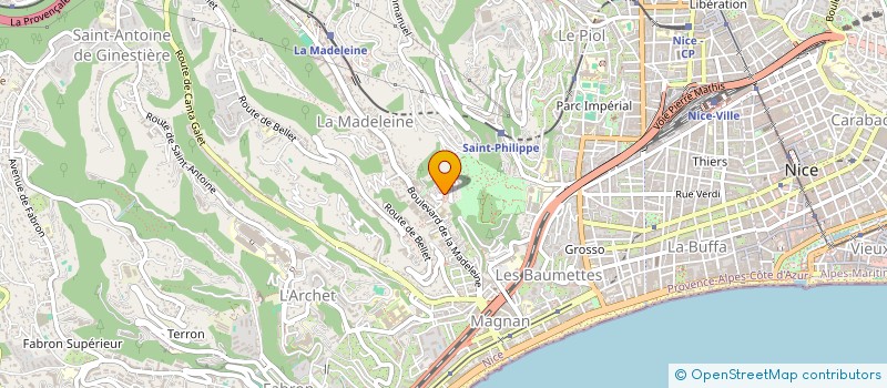 localisation de l'entreprise RESIDENCE PARC ATHENEE à NICE