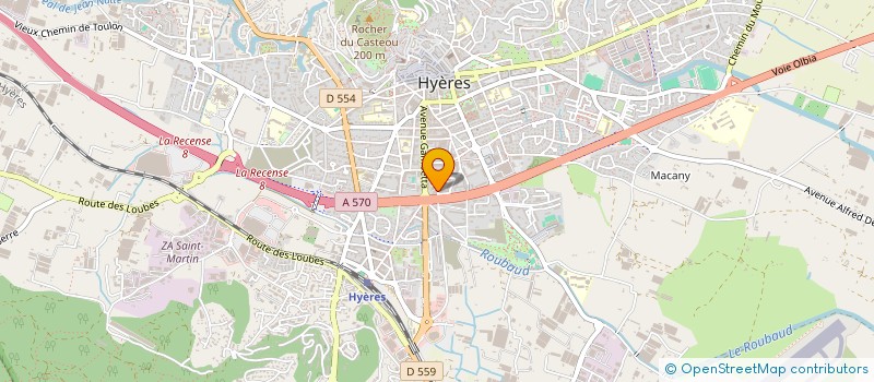 localisation de l'entreprise RESIDENCE PASSIFLORA à HYERES