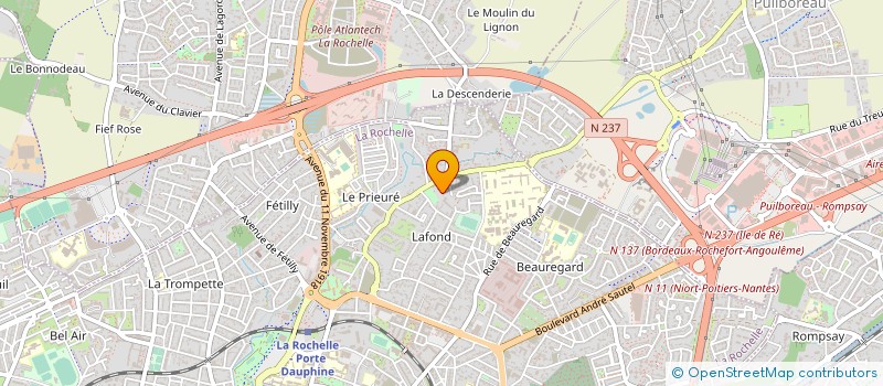 localisation de l'entreprise RESIDENCE PATIOS ATLANTIQUE  LA ROCHELLE