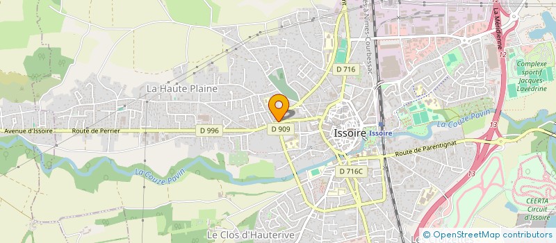 localisation de l'entreprise RESIDENCE PAVIN  ISSOIRE