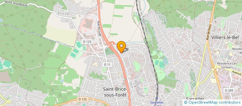 localisation de l'entreprise RESIDENCE PERILLEUX  SAINT-BRICE-SOUS-FORET