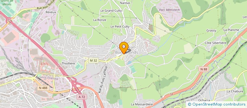 localisation de l'entreprise RESIDENCE PERSONNES AGEES LA ROSERAIE à SAINT-JEAN-BONNEFONDS