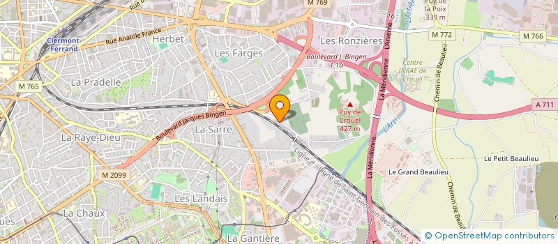 localisation de l'entreprise RESIDENCE PIERRE ESTIENNE  CLERMONT-FERRAND