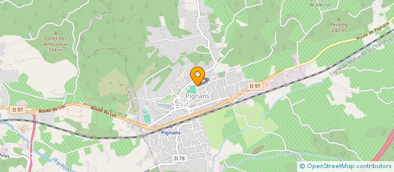 localisation de l'entreprise RESIDENCE PIN ET SOLEIL  PIGNANS