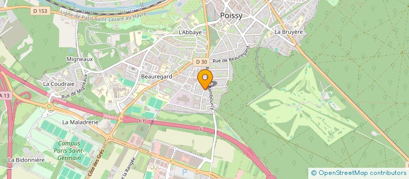 localisation de l'entreprise RESIDENCE POISSY  POISSY