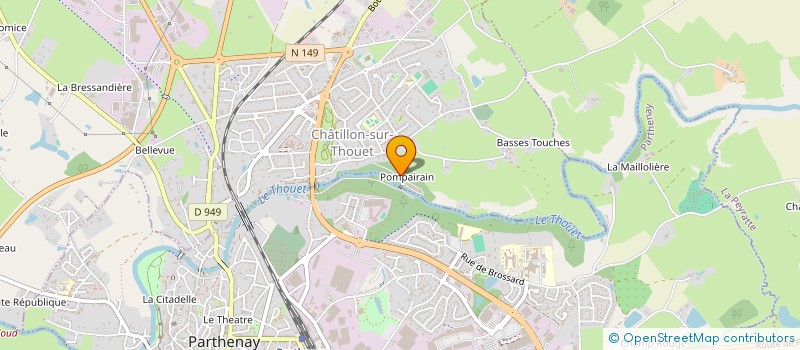 localisation de l'entreprise RESIDENCE POMPAIRIN à CHATILLON-SUR-THOUET