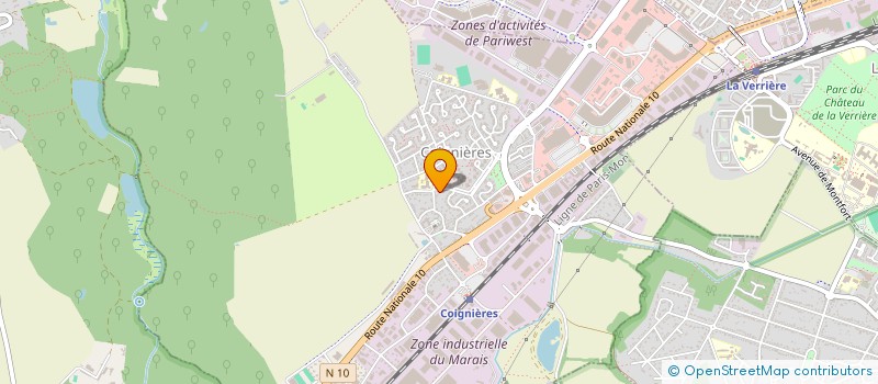 localisation de l'entreprise RESIDENCE POUR PERSONNES AGEES à COIGNIERES