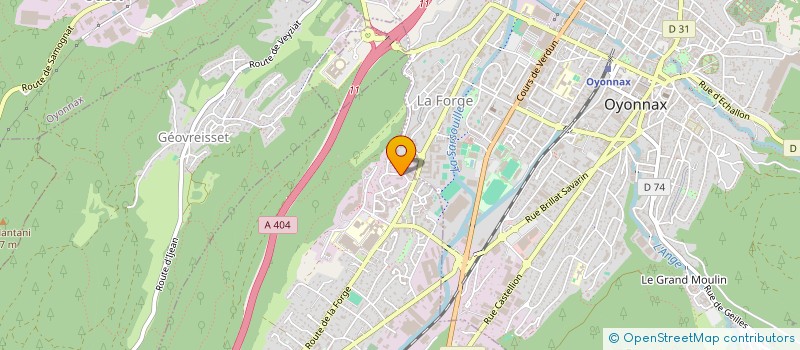 localisation de l'entreprise RESIDENCE PRE DES SAULES à BELLIGNAT