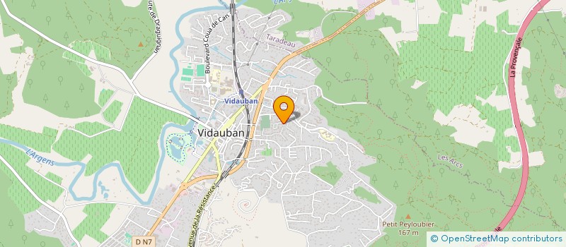 localisation de l'entreprise RESIDENCE PROVENCALE  VIDAUBAN