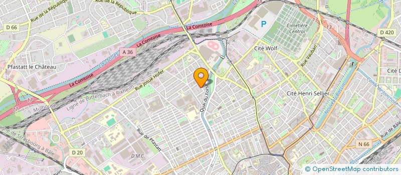 localisation de l'entreprise RESIDENCE PROVENCE  MULHOUSE