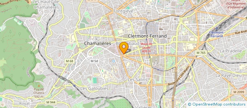 localisation de l'entreprise RESIDENCE RAVEL  CLERMONT-FERRAND