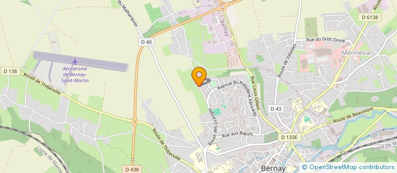 localisation de l'entreprise RESIDENCE RIVA NACRE  BERNAY