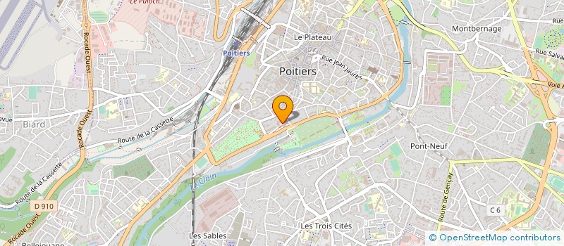 localisation de l'entreprise RESIDENCE RIVAUD  POITIERS