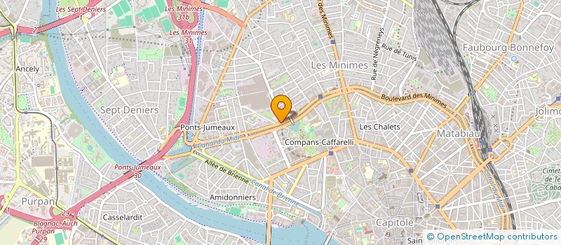 localisation de l'entreprise RESIDENCE RIVE DROITE à TOULOUSE