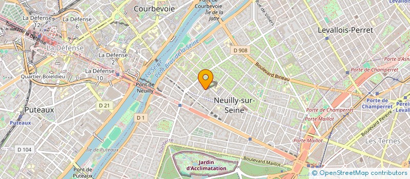 localisation de l'entreprise RESIDENCE ROCHEBRUNE BUZENVAL à NEUILLY-SUR-SEINE