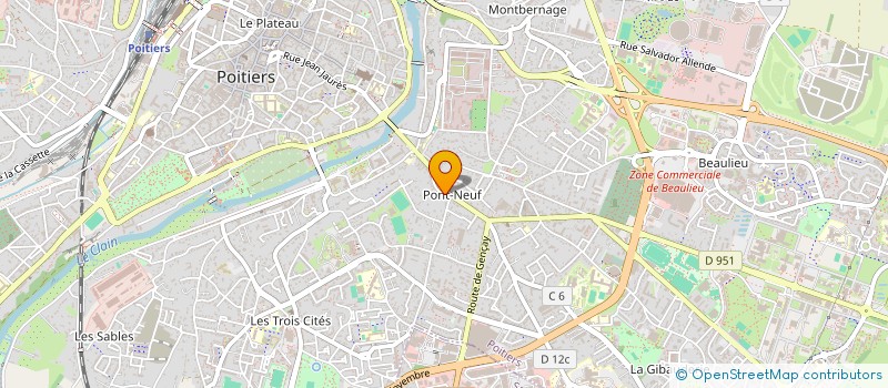 localisation de l'entreprise RESIDENCE ROGINE  POITIERS