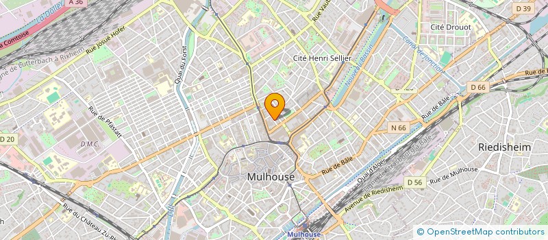 localisation de l'entreprise RESIDENCE ROMANE  MULHOUSE