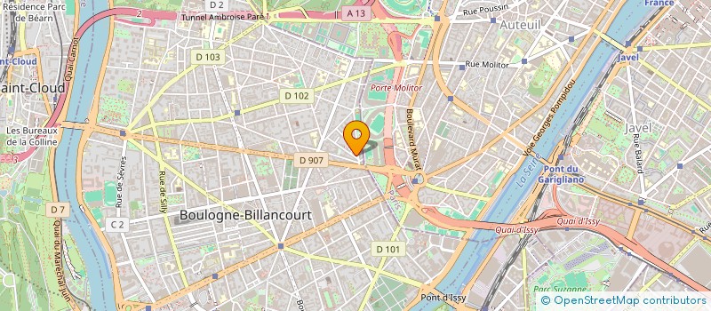 localisation de l'entreprise RESIDENCE RUE DES PRINCES à BOULOGNE-BILLANCOURT