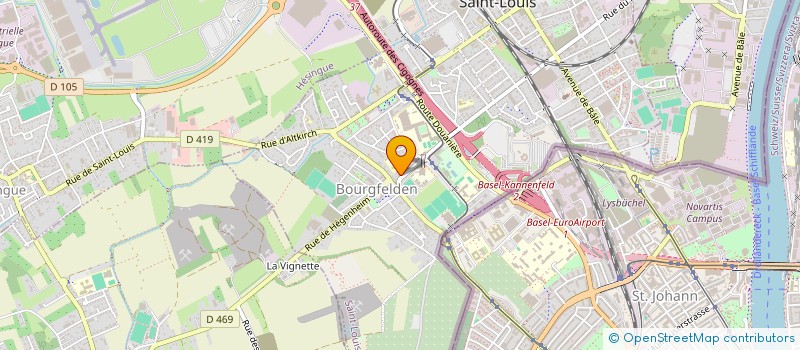 localisation de l'entreprise RESIDENCE RUE DU DR HURST  SAINT-LOUIS