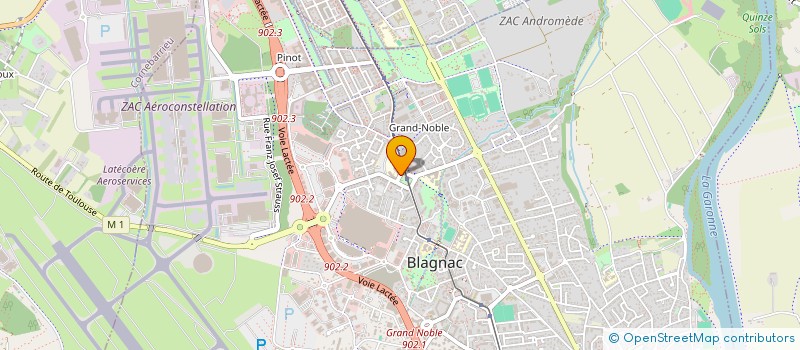 localisation de l'entreprise RESIDENCE SAINT CLAIR à BLAGNAC